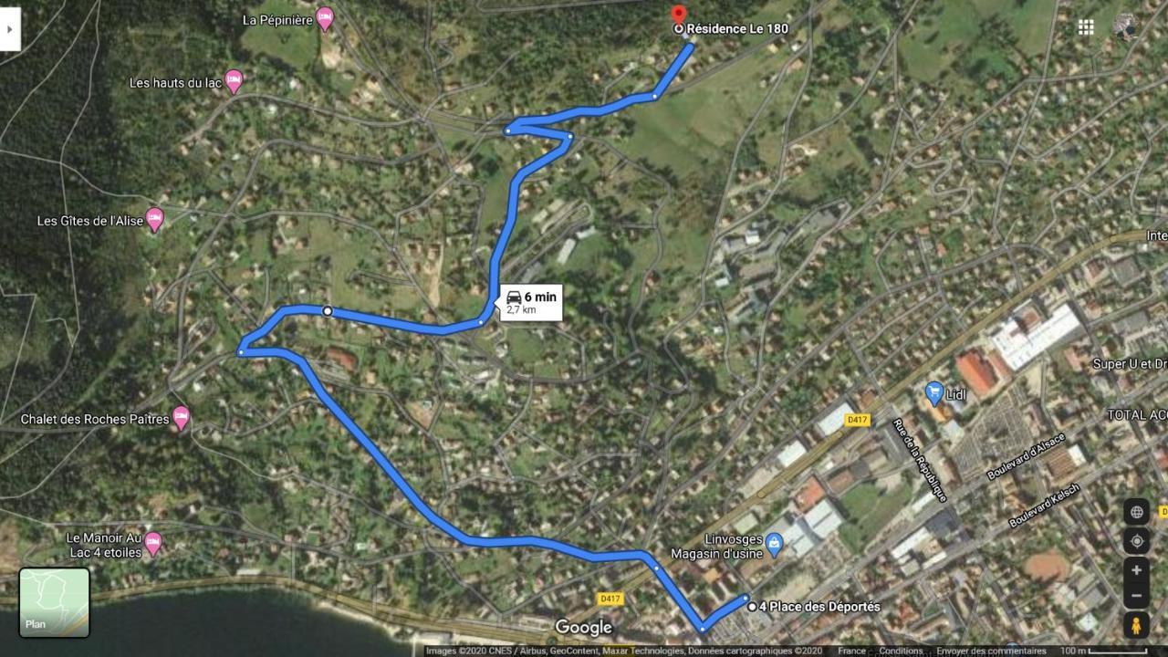 Apartament Le Lougo Gérardmer Zewnętrze zdjęcie